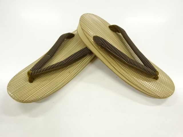 JAPANESE KIMONO / ZORI (23 cm) / VINYL & URETHANE / STRIPE